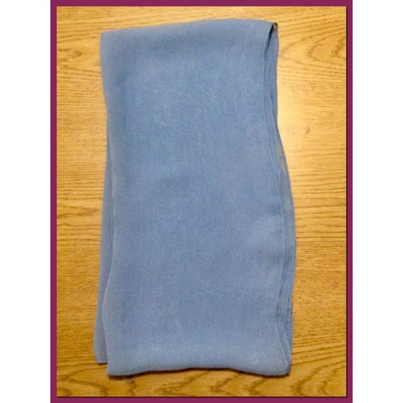 Vtg Light Blue Scarf_067 - Picture 6 of 6